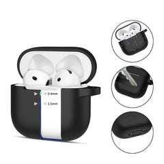 PUZDRO TECH-PROTECT SILICONE HOOK APPLE AIRPODS 4 BLACK
