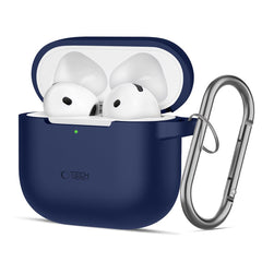 PUZDRO TECH-PROTECT SILICONE HOOK APPLE AIRPODS 4 NAVY BLUE