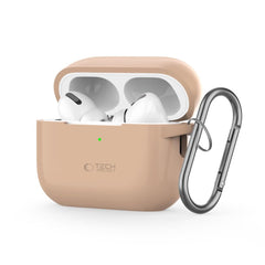 PUZDRO TECH-PROTECT SILICONE HOOK APPLE AIRPODS PRO 1 / 2 CAFE LATTE