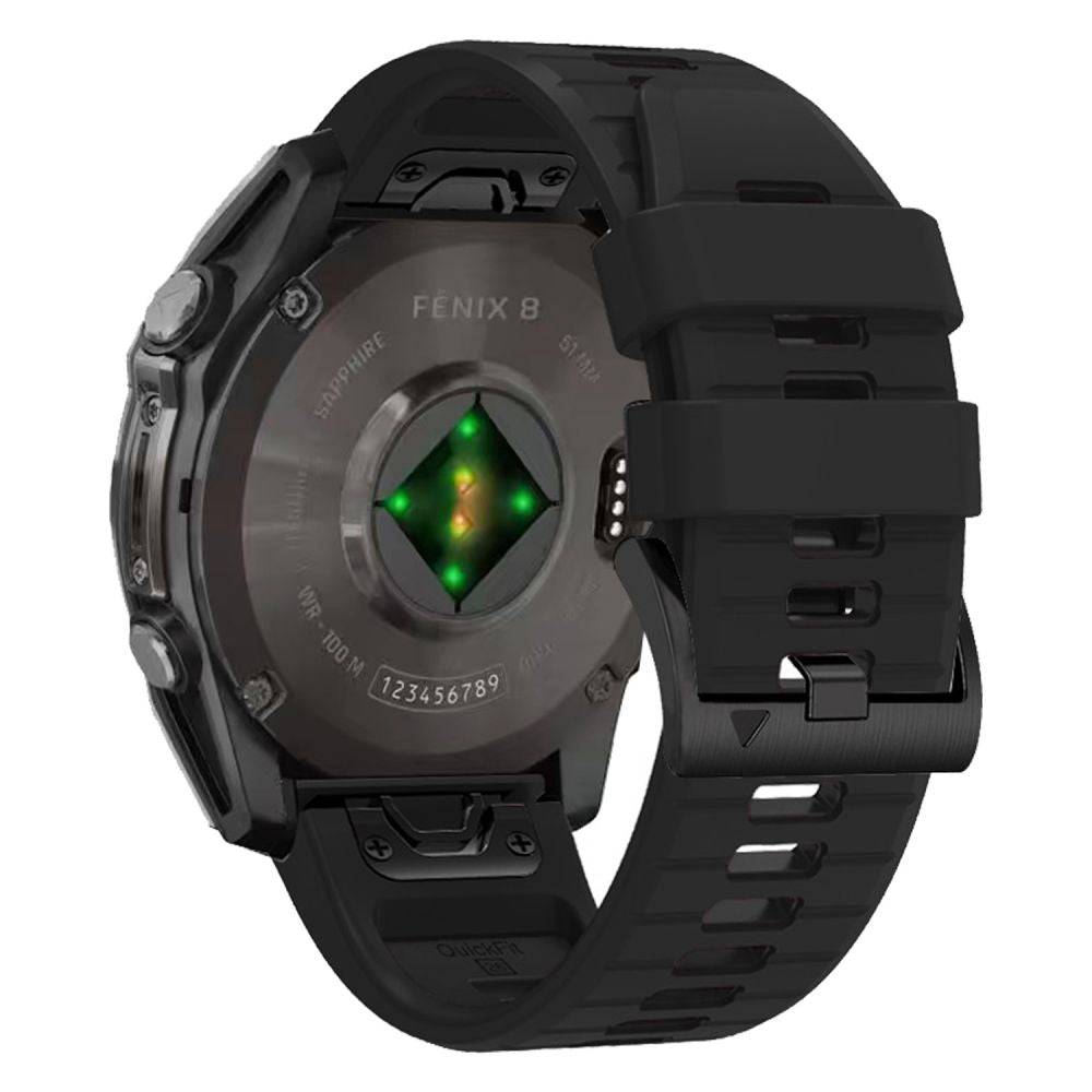 REMIENOK TECH-PROTECT SILICONE LINE GARMIN FENIX 5X / 5X PLUS / 6X / 6X PRO / 7X / 8 (51 MM) BLACK