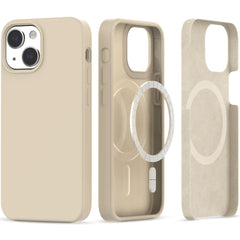 KRYT TECH-PROTECT SILICONE MAGSAFE IPHONE 13 / 14 BEIGE