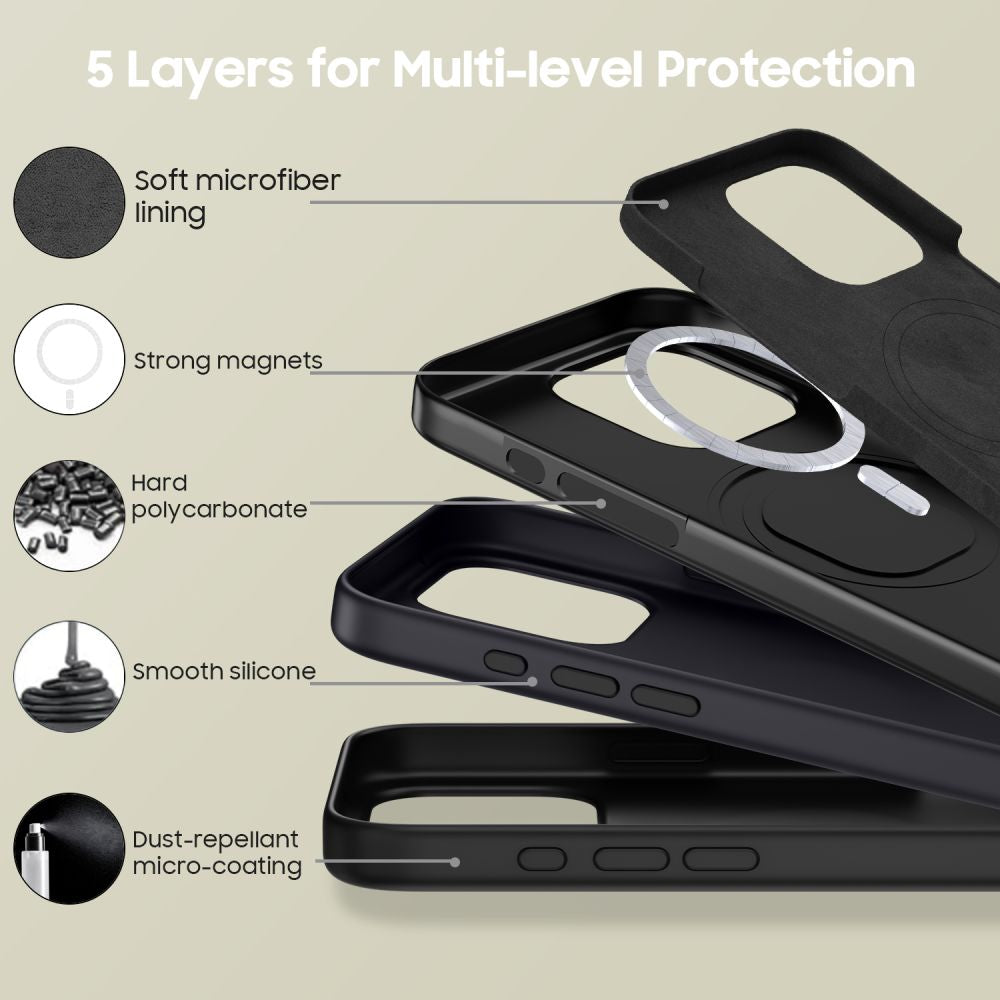 KRYT TECH-PROTECT SILICONE MAGSAFE IPHONE 16 PRO MAX MATTE BLACK