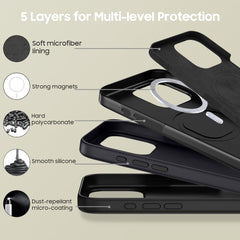 KRYT TECH-PROTECT SILICONE MAGSAFE IPHONE 16 PRO MAX MATTE BLACK