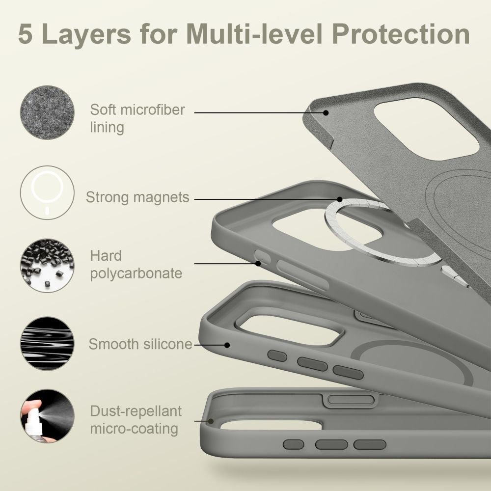 KRYT TECH-PROTECT SILICONE MAGSAFE IPHONE 16 PRO MAX MATTE CLAY