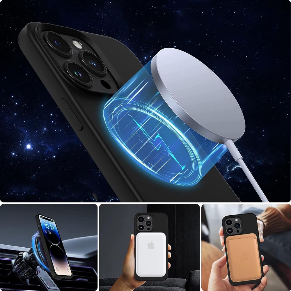 KRYT TECH-PROTECT SILICONE MAGSAFE IPHONE IPHONE 12 / 12 PRO BLACK