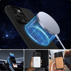 KRYT TECH-PROTECT SILICONE MAGSAFE IPHONE IPHONE 12 / 12 PRO BLACK