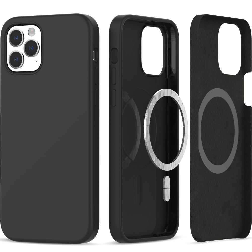 KRYT TECH-PROTECT SILICONE MAGSAFE IPHONE IPHONE 12 / 12 PRO BLACK
