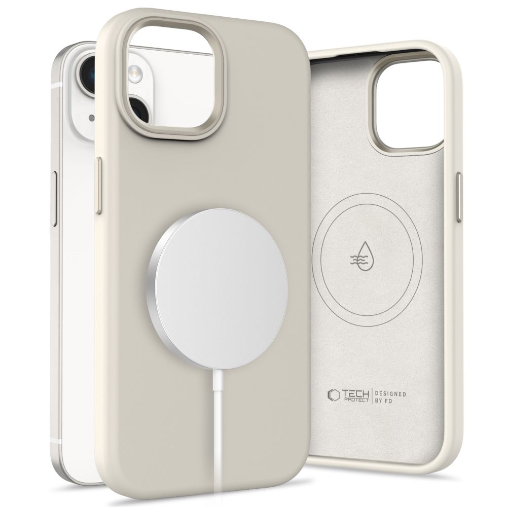 KRYT TECH-PROTECT SILICONE PURE MAGSAFE IPHONE 14 COSMIC LATTE
