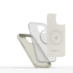 KRYT TECH-PROTECT SILICONE PURE MAGSAFE IPHONE 15 COSMIC LATTE