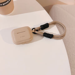 PUZDRO TECH-PROTECT SILICONE ROPE APPLE AIRPODS PRO 1 / 2 CAFE LATTE
