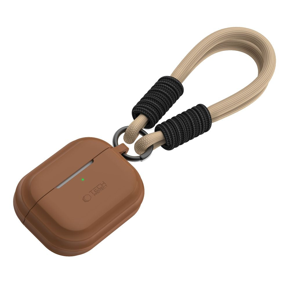 PUZDRO TECH-PROTECT SILICONE ROPE APPLE AIRPODS PRO 1 / 2 CHOCOLATE BROWN