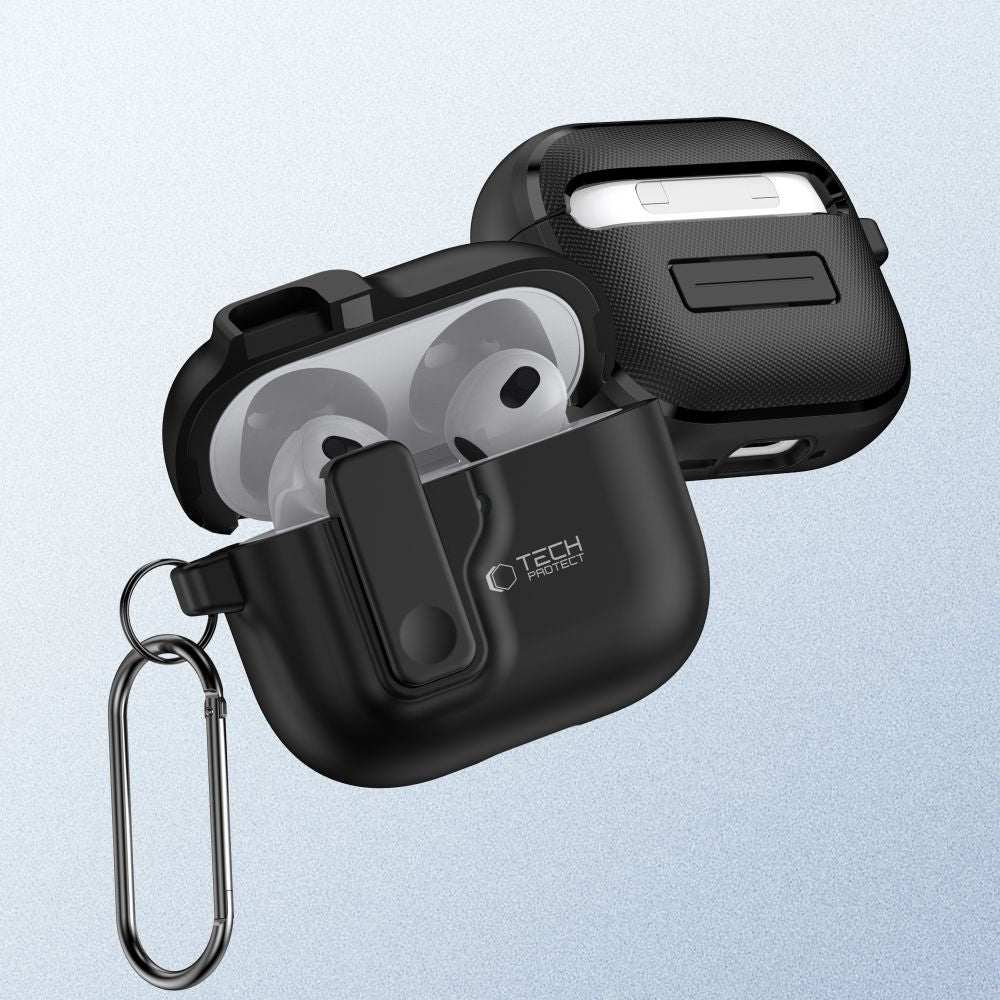 PUZDRO TECH-PROTECT SLIM HOOK APPLE AIRPODS 4 BLACK