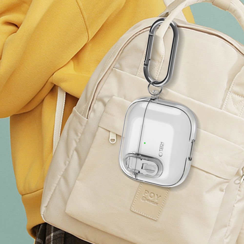 PUZDRO TECH-PROTECT SLIM HOOK APPLE AIRPODS 4 CLEAR