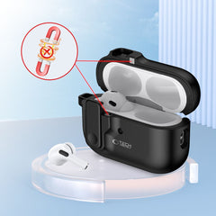 PUZDRO TECH-PROTECT SLIM HOOK APPLE AIRPODS PRO 1 / 2 BLACK