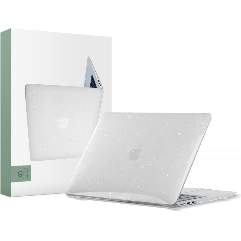 OBAL NA MACBOOK AIR 13" M2 / M3 / 2022-2024 TECH-PROTECT SMARTSHELL GLITTER CLEAR