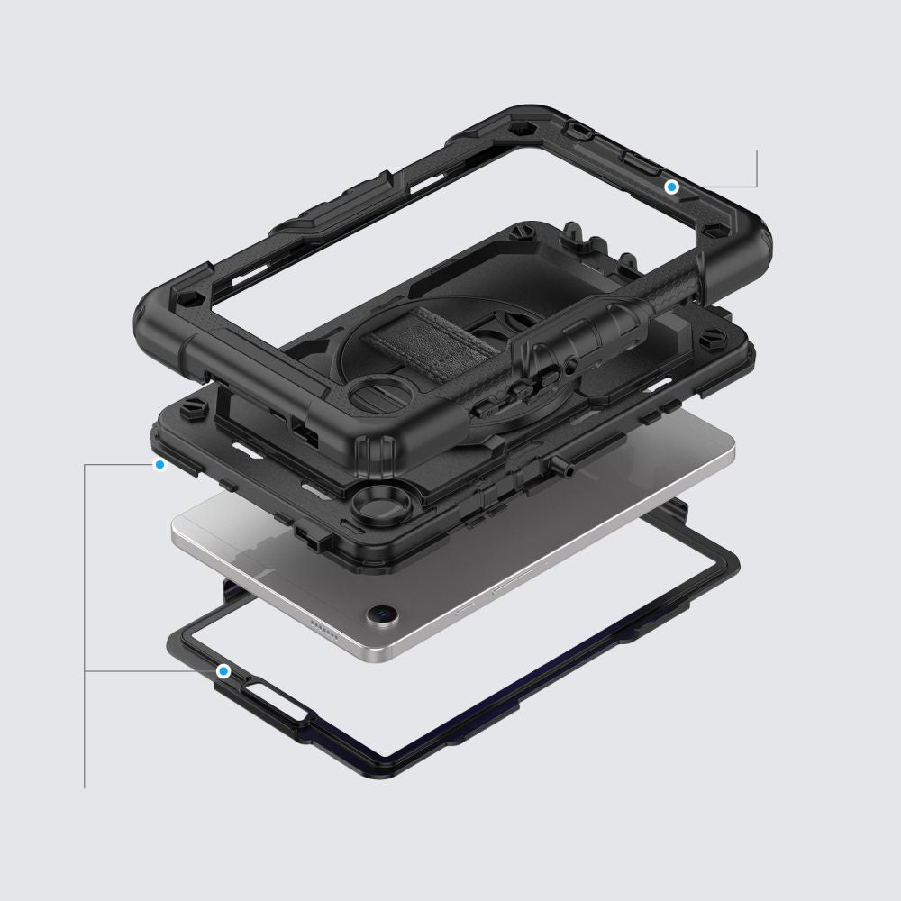 KRYT / OBAL NA SAMSUNG GALAXY TAB A9 8.7 X110 / X115 TECH-PROTECT SOLID360 BLACK