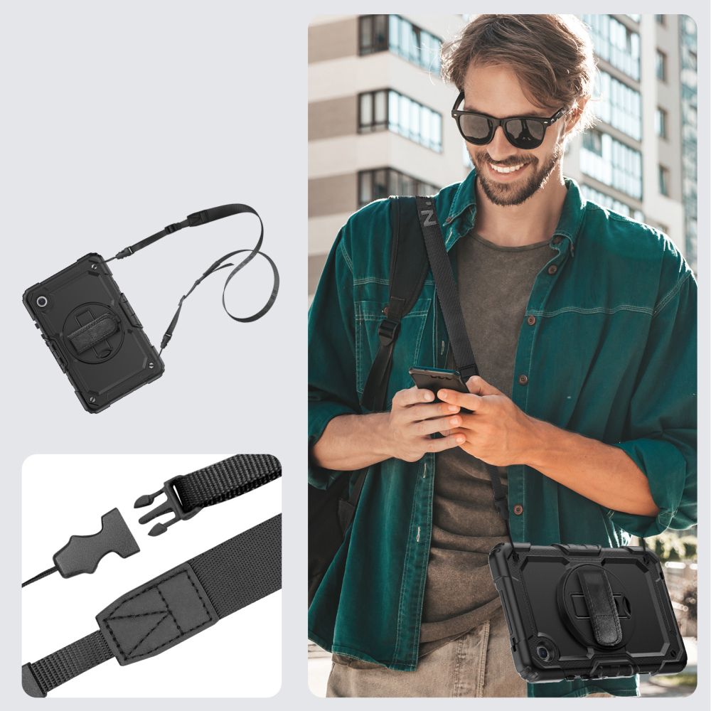 KRYT / OBAL NA SAMSUNG GALAXY TAB A9 8.7 X110 / X115 TECH-PROTECT SOLID360 BLACK