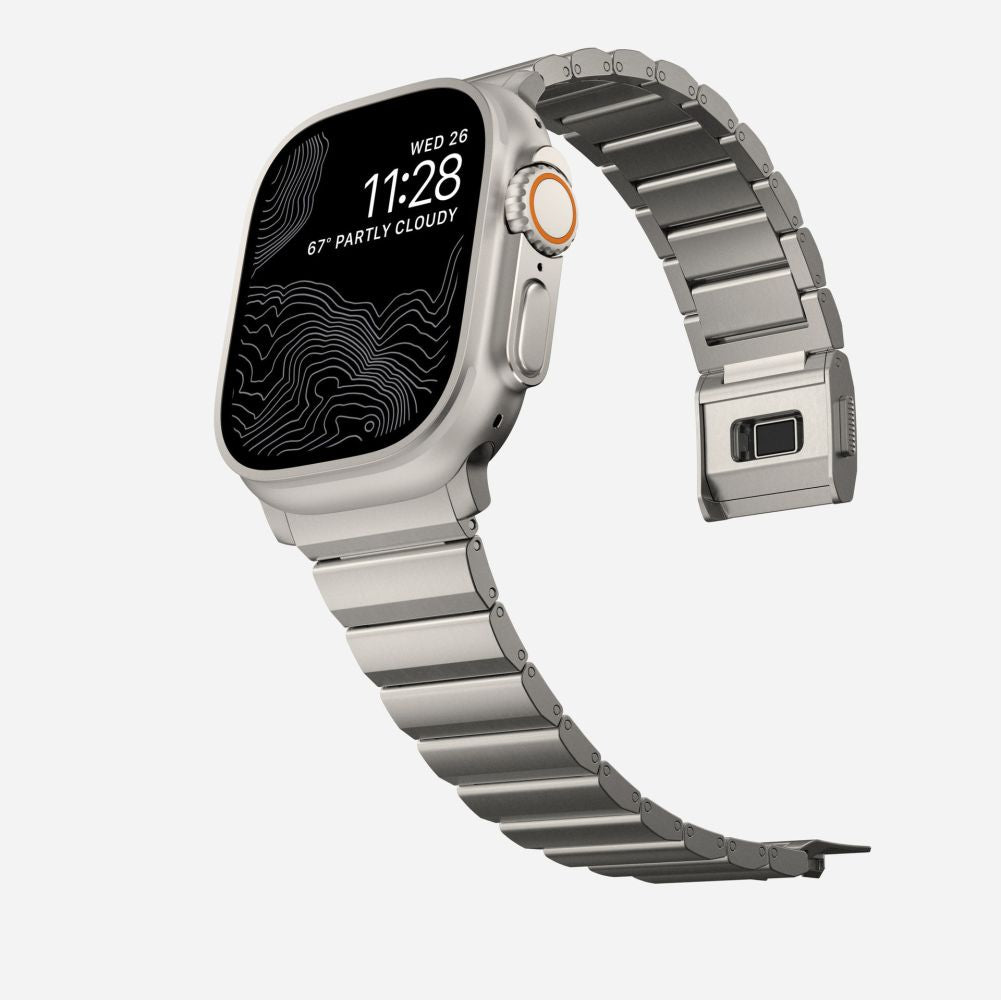 REMIENOK TECH-PROTECT STEELBAND APPLE WATCH 6 / 7 / 8 / 9 / 10 / SE / ULTRA 1 / 2 (44 / 45 / 46 / 49 MM) TITANIUM