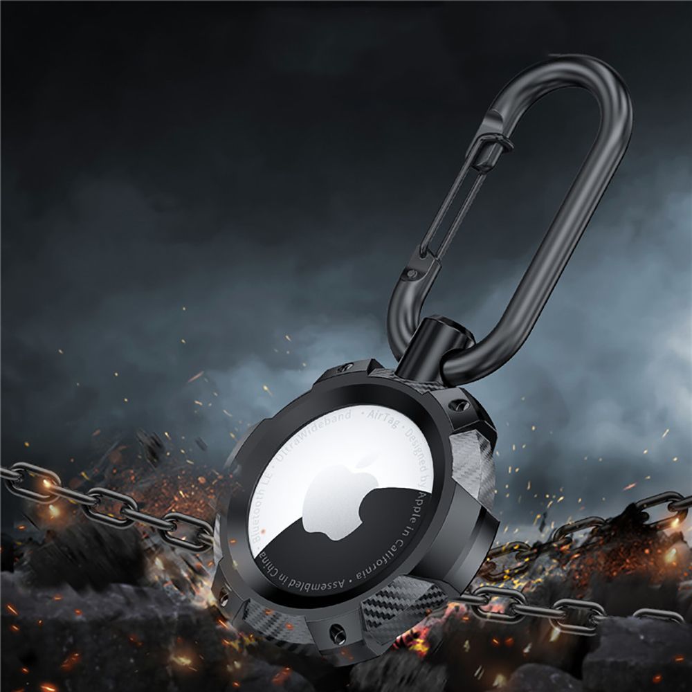 PUZDRO  TECH-PROTECT TPUCARBON APPLE AIRTAG BLACK