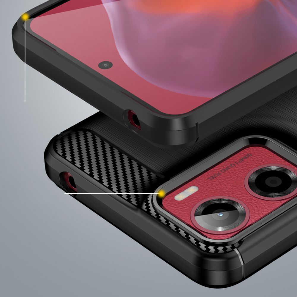 KRYT TECH-PROTECT TPUCARBON MOTOROLA MOTO G05 / E15 BLACK