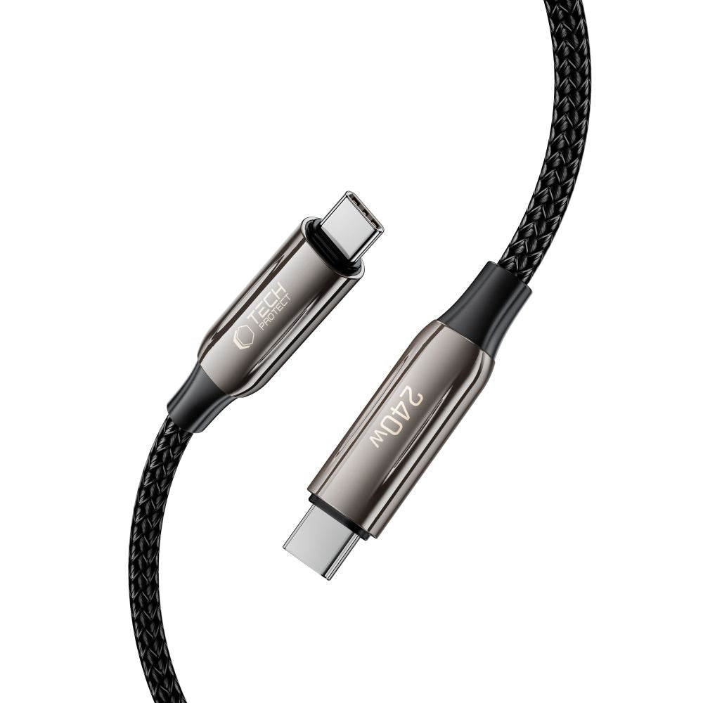 TECH-PROTECT UB10T ULTRABOOST TYPE-C CABLE PD240W/QC4.0 100CM BLACK