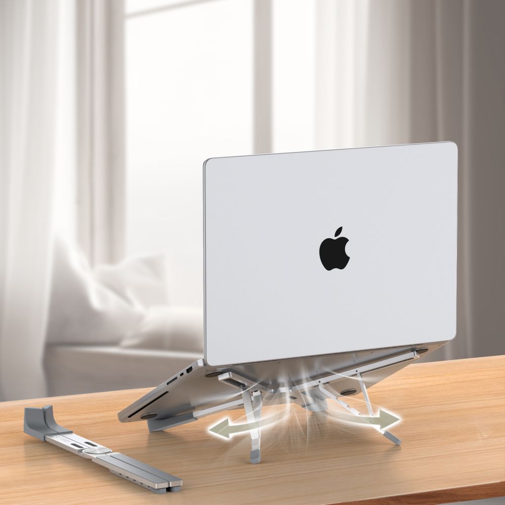 UNIVERZÁLNY STOJAN NA MACBOOK TECH-PROTECT ULS300 UNIVERSAL LAPTOP STAND SILVER