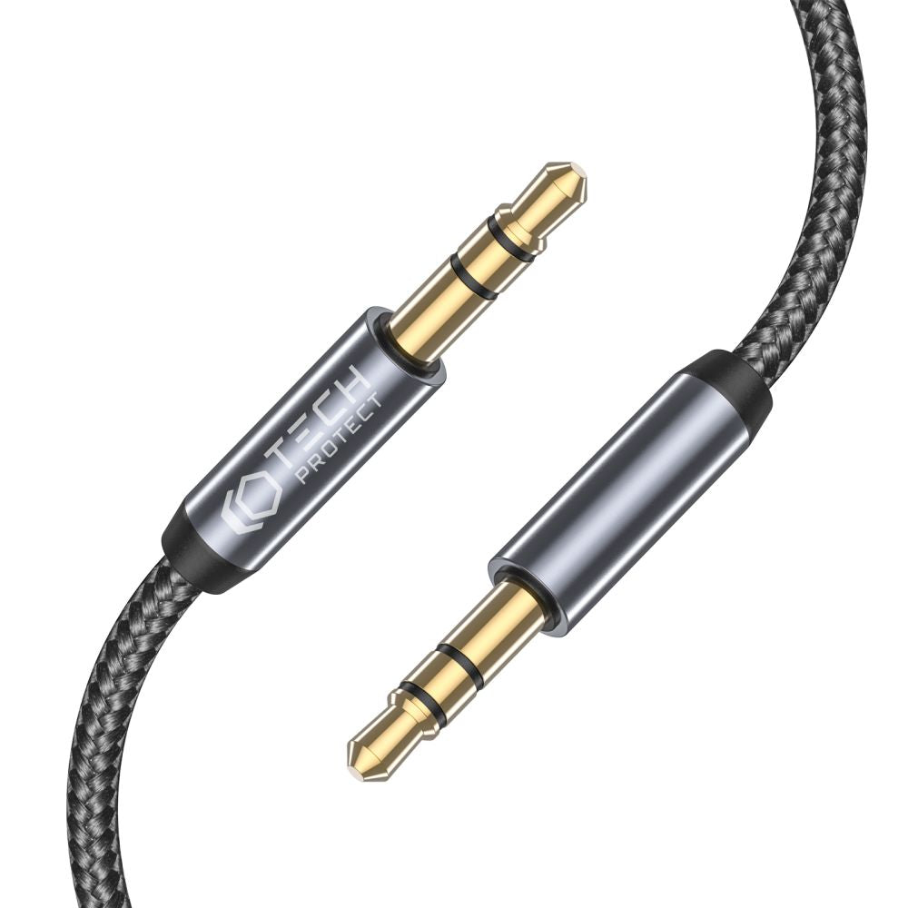 KÁBEL TECH-PROTECT ULTRABOOST AUX MINI JACK 3.5MM CABLE 150CM BLACK
