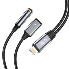 KÁBEL TECH-PROTECT ULTRABOOST CABLE ADAPTER LIGHTNING TO MINI JACK 3.5MM &amp; LIGHTNING BLACK