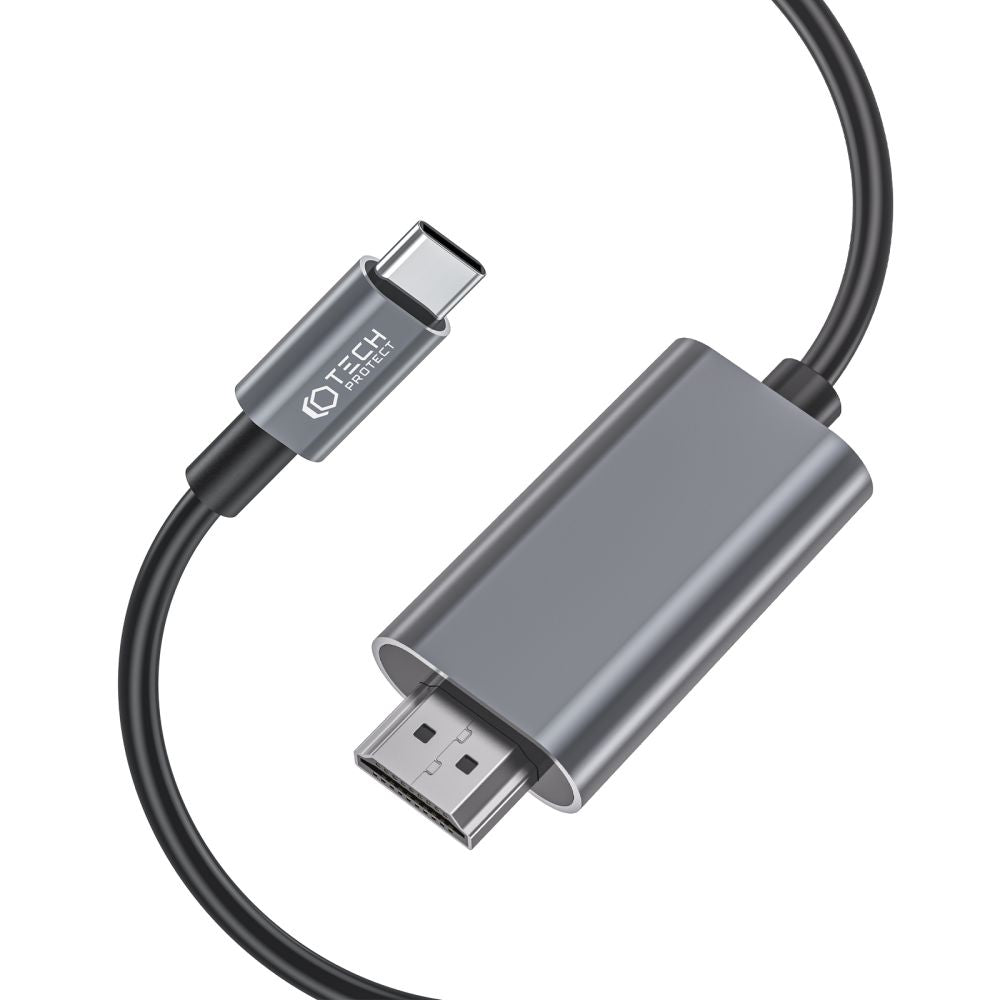 KÁBEL TECH-PROTECT ULTRABOOST CABLE TYPE-C TO HDMI 4K 60HZ 200CM BLACK