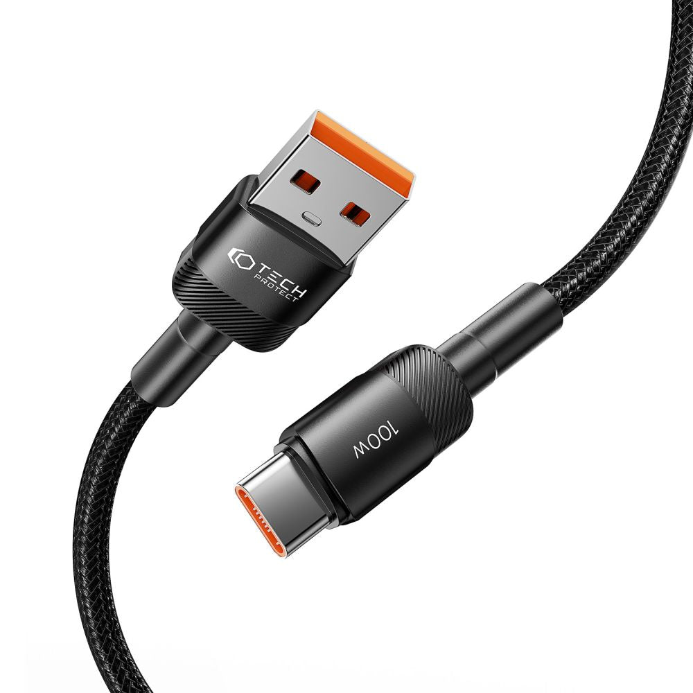 KÁBEL TECH-PROTECT ULTRABOOST EVO TYPE-C CABLE 100W/5A 25CM BLACK