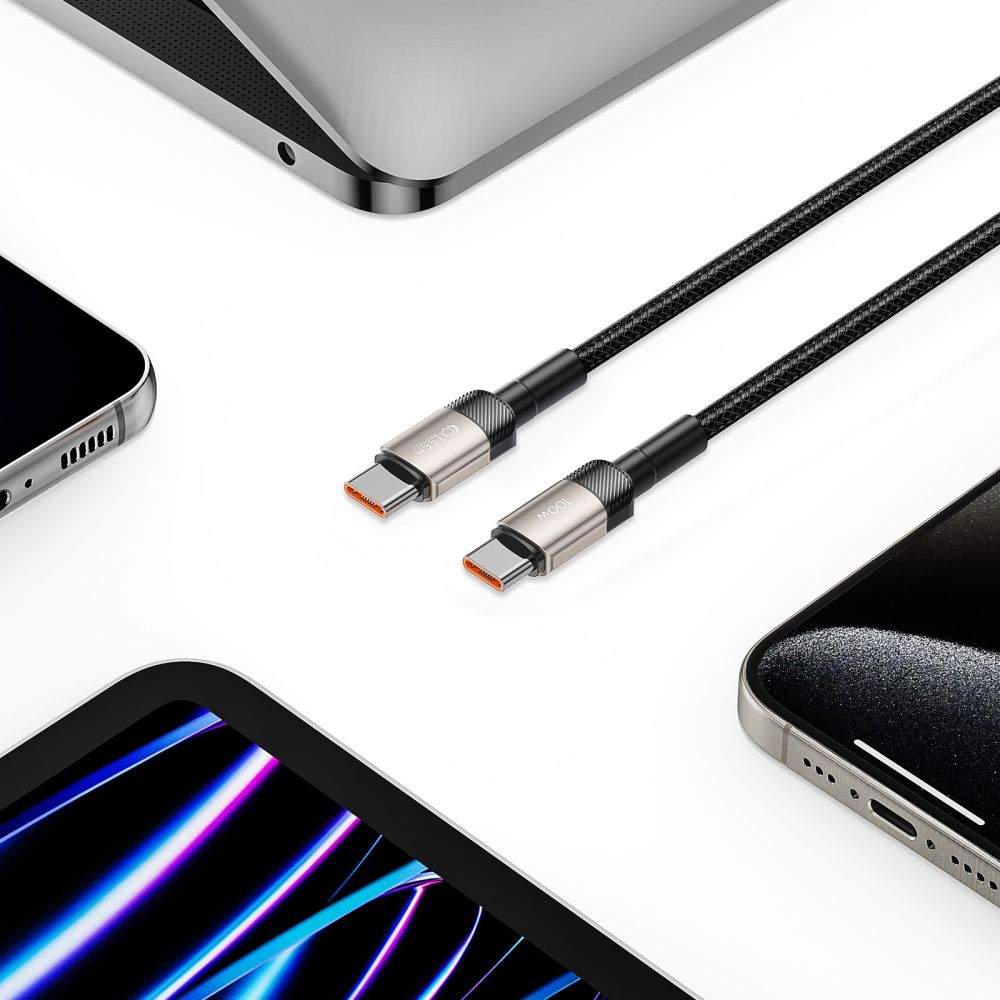KÁBEL TECH-PROTECT ULTRABOOST EVO TYPE-C CABLE PD100W/5A 200CM TITANIUM