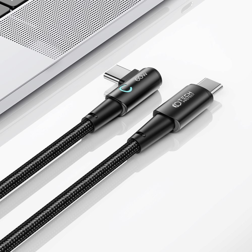 KÁBEL  TECH-PROTECT ULTRABOOST ”L” TYPE-C CABLE 60W/6A 200CM GREY