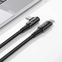 KÁBEL  TECH-PROTECT ULTRABOOST ”L” TYPE-C CABLE 60W/6A 200CM GREY