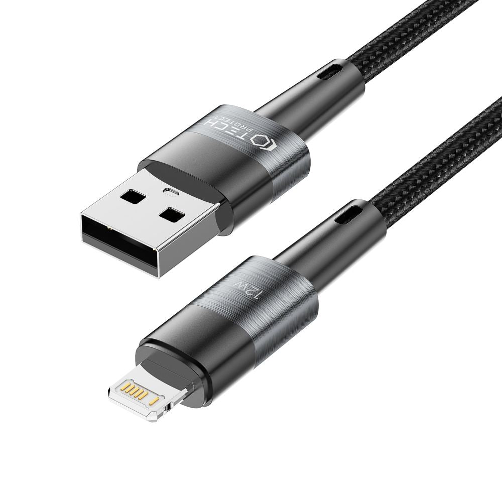 KÁBEL  TECH-PROTECT ULTRABOOST LIGHTNING CABLE 12W/2.4A 25CM GREY