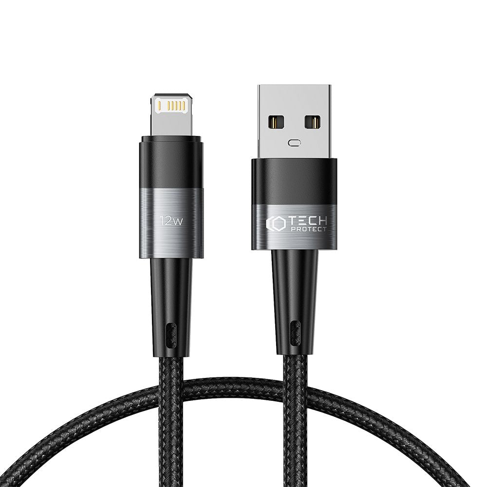 KÁBEL  TECH-PROTECT ULTRABOOST LIGHTNING CABLE 12W/2.4A 25CM GREY