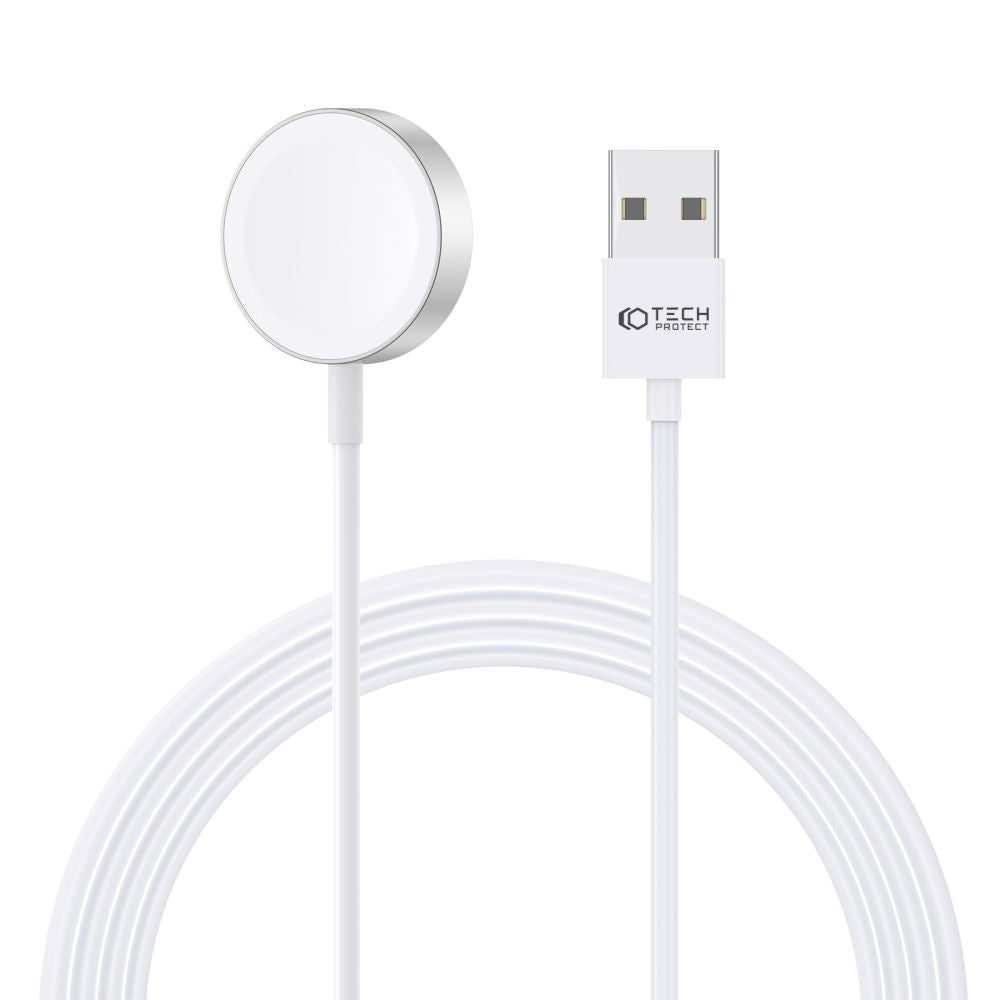 NABÍJAČKA NA APPLE WATCH TECH-PROTECT ULTRABOOST MAGNETIC CHARGING CABLE 120CM APPLE WATCH WHITE