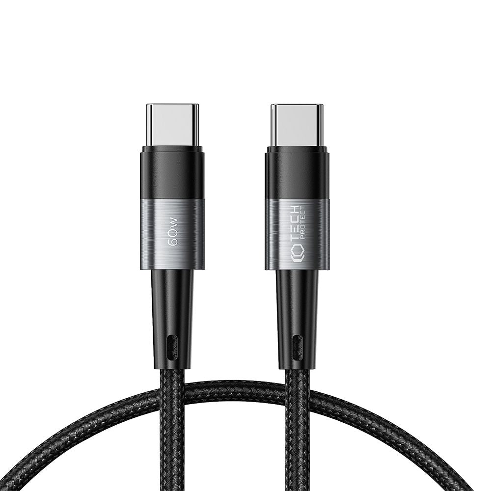 KÁBEL  TECH-PROTECT ULTRABOOST TYPE-C CABLE PD60W/3A 25CM GREY