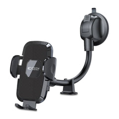 DRŽIAK MOBILU DO AUTA TECH-PROTECT V3 UNIVERSAL LONG ARM WINDSHIELD &amp; DASHBOARD CAR MOUNT BLACK