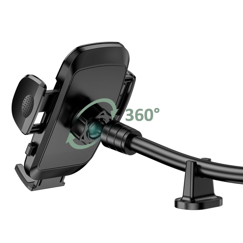 DRŽIAK MOBILU DO AUTA TECH-PROTECT V3 UNIVERSAL LONG ARM WINDSHIELD &amp; DASHBOARD CAR MOUNT BLACK