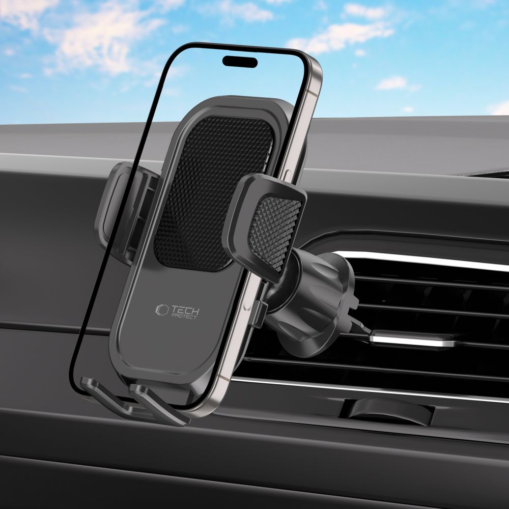 DRŽIAK TELEFÓNU DO AUTA TECH-PROTECT V8 UNIVERSAL CD & VENT CAR MOUNT BLACK