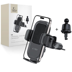 DRŽIAK TELEFÓNU DO AUTA TECH-PROTECT V8 UNIVERSAL CD & VENT CAR MOUNT BLACK
