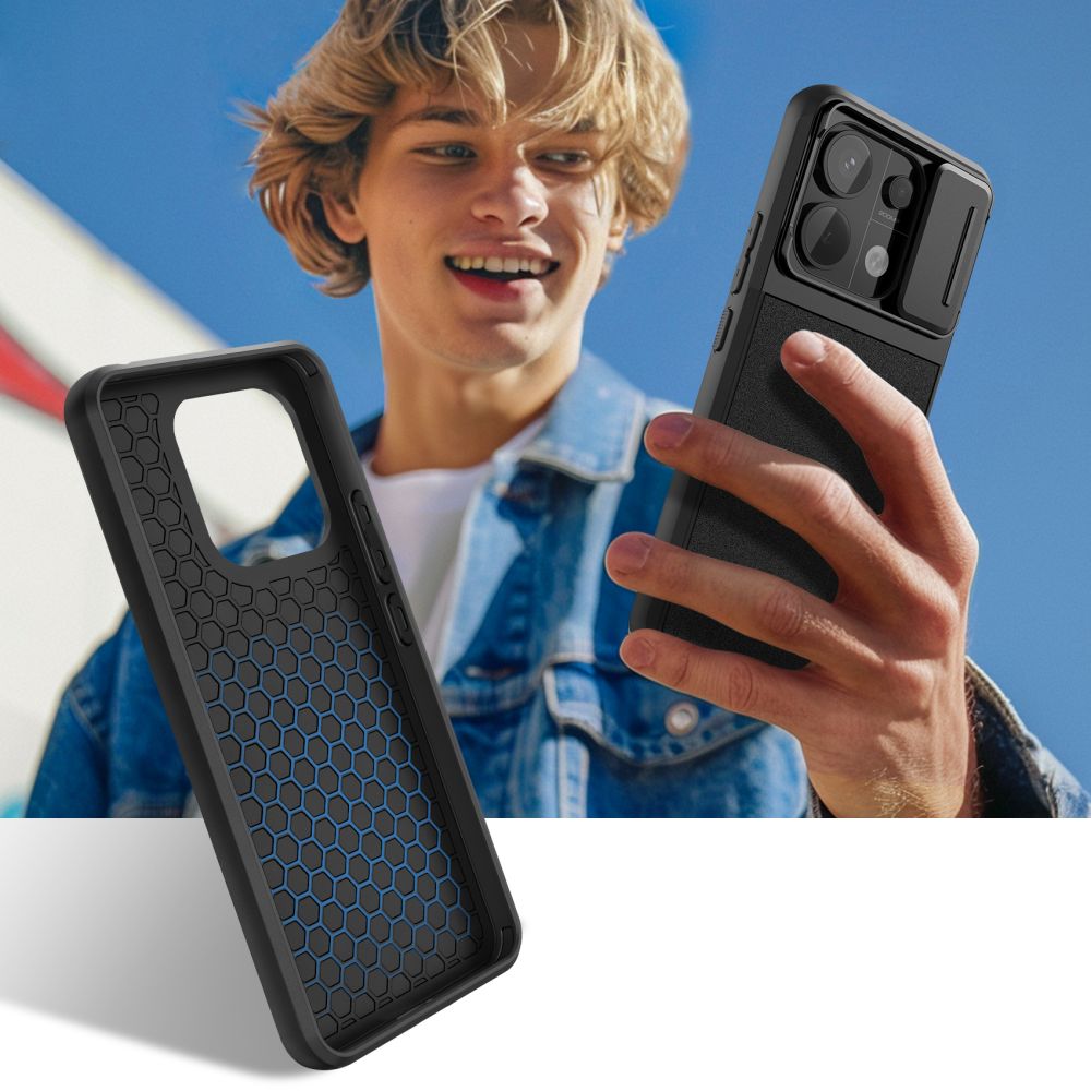 KRYT TECH-PROTECT VELAR CAM+ XIAOMI REDMI NOTE 13 PRO 5G / POCO X6 5G BLACK