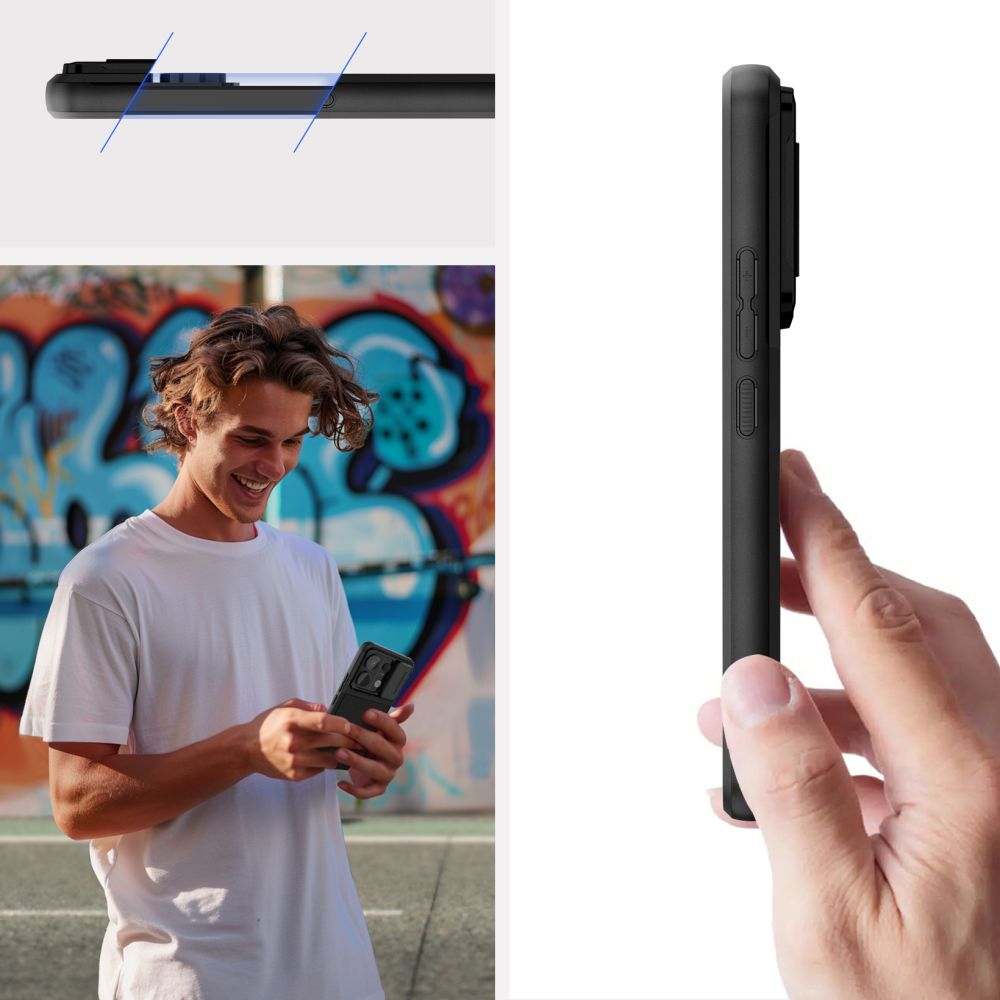 KRYT TECH-PROTECT VELAR CAM+ XIAOMI REDMI NOTE 13 PRO 5G / POCO X6 5G BLACK