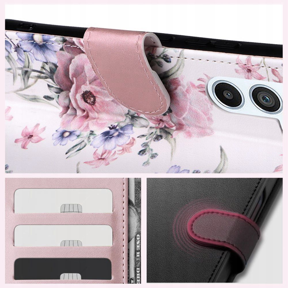 KNIŽKOVÝ KRYT TECH-PROTECT WALLET GALAXY A55 5G BLOSSOM FLOWER