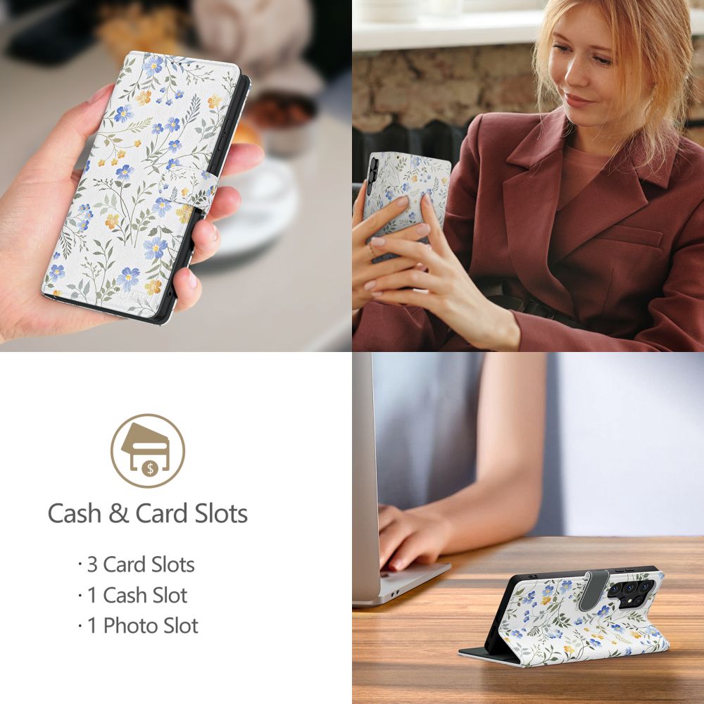 TECH-PROTECT WALLET GALAXY S25 SPRING FLOWERS