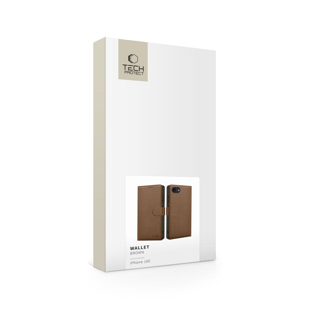 KRYT TECH-PROTECT WALLET IPHONE 16E BROWN