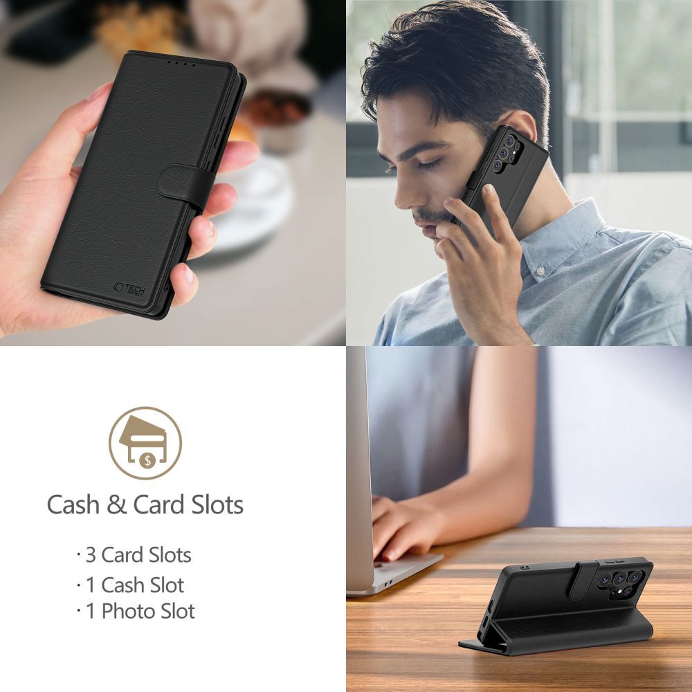 KRYT TECH-PROTECT WALLET MOTOROLA MOTO G15 / G15 POWER MATTE BLACK