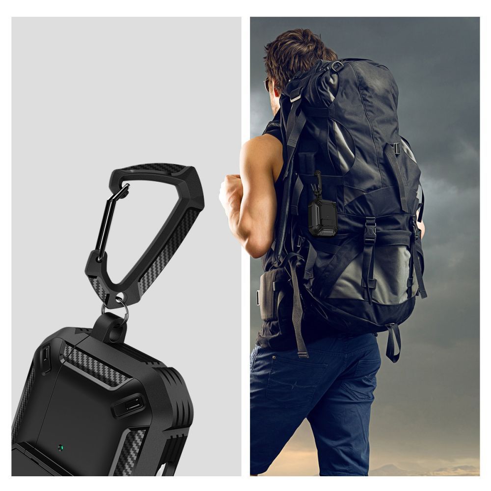PUZDRO  TECH-PROTECT X-CARBO APPLE AIRPODS PRO 1 / 2 BLACK