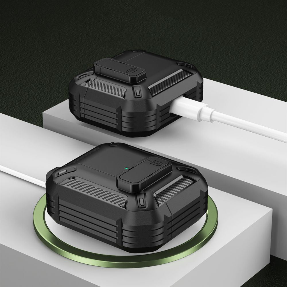 PUZDRO  TECH-PROTECT X-CARBO APPLE AIRPODS PRO 1 / 2 BLACK